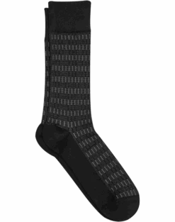 Egara Socks, Black Patterned