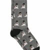 Egara Socks, Gray Dog With Top Hat