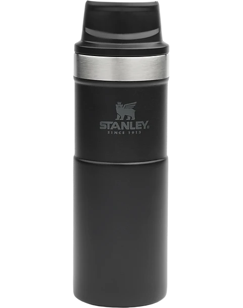 Stanley Trigger Action Travel Mug, Black 16 Oz. 1 Stanley Trigger Action Travel Mug, Black 16 Oz.