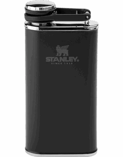 Stanley Easy Fill Wide Mouth Hip Flask, Black 8 Oz.
