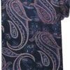 Pronto Uomo Narrow Tie, Pink Paisley