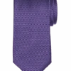 Pronto Uomo Narrow Tie, Purple Geo