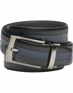 Joseph Abboud Reversible Leather Belt, Black