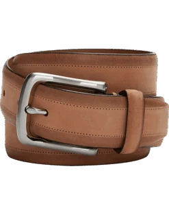 Joseph Abboud Two Tone Leather Belt, Tan