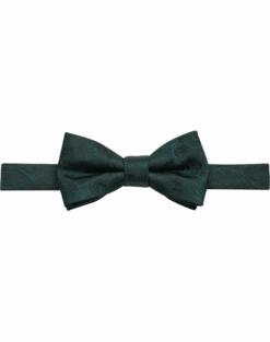 Egara Tonal Paisley Bow Tie, Green