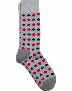 Egara Playing Cards Socks, Gray
