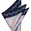 Pronto Uomo Pocket Square, Coral Paisley