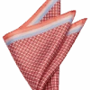 Pronto Uomo Pocket Square, Pink Check