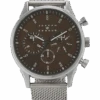Joseph Abboud Watch, Silver & Brown