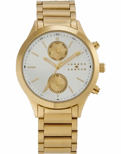 Joseph Abboud Watch, Gold & White