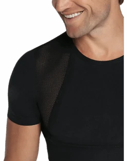 Leo By Leonisa Moderate Compression Shaper Shirt, Black -Quality Clothing Store MW40 8YFV 02 LEO USA BLACK ALT3 1