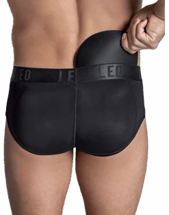 Leo By Leonisa Butt Lift Padded Briefs, Black -Quality Clothing Store MW40 8YFX 02 LEO USA BLACK ALT3