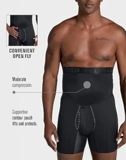 Leo By Leonisa High Waist Stomach Shaper Boxer Brief, Black 5 Leo By Leonisa High Waist Stomach Shaper Boxer Brief, Black -Quality Clothing Store MW40 8YFY 02 LEO USA BLACK ALT2